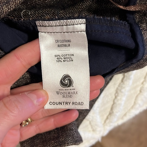 Wool blend brown trousers - Picture 5 of 5